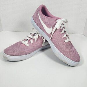 Nike women’s pink SB check solar elemental canvas tie fashion sneakers 9
